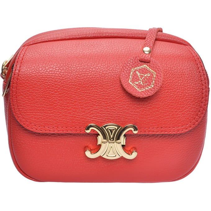 Luisa Vannini Rood Rundleer Tas