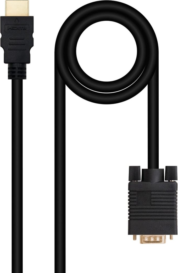 Adapter HDMI naar VGA NANOCABLE 10.15.4348 Zwart 1,8 m