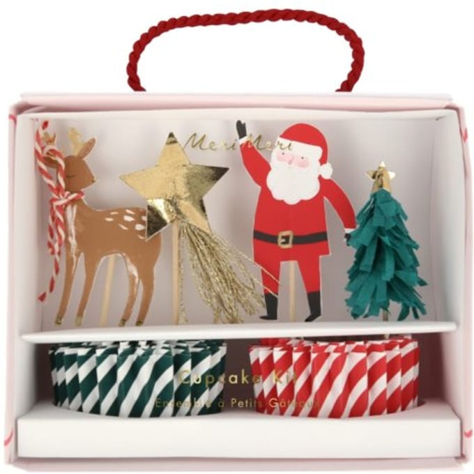 Meri meri kerst cupecake kit
