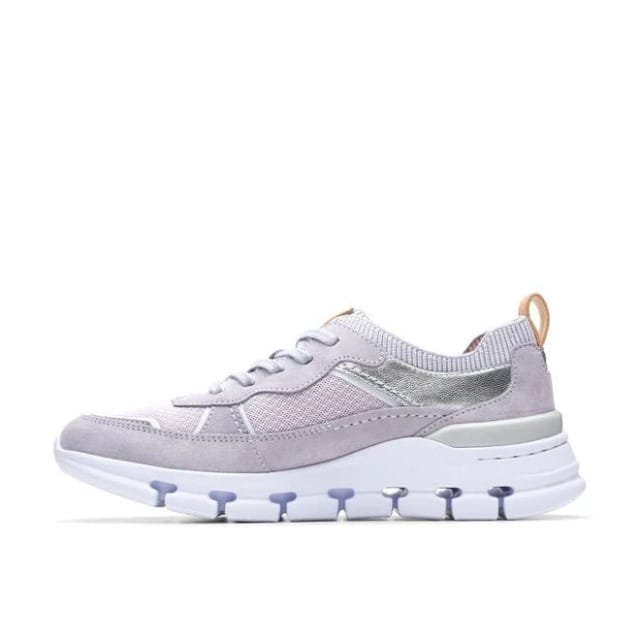 Clarks Nature X Cove - dames sneaker - Paars - maat 37 (EU) 4 (UK)