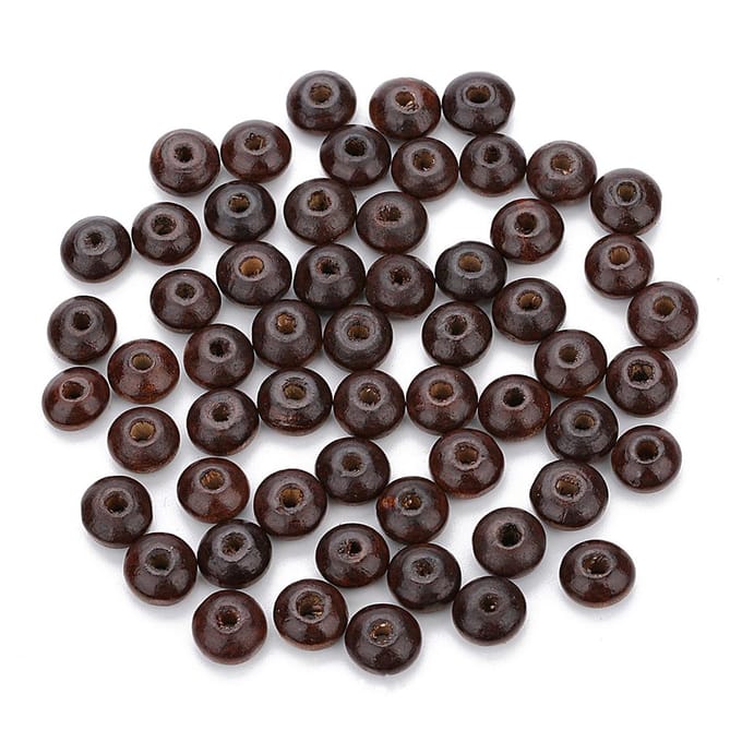 200 stuks natuurlijke houten kralen telraam spacer losse sieraden maken as described gray
