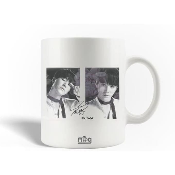 Mug en Céramique - BTS - Suga - 30cl - Compatible Lave-Vaisselle - Blanc