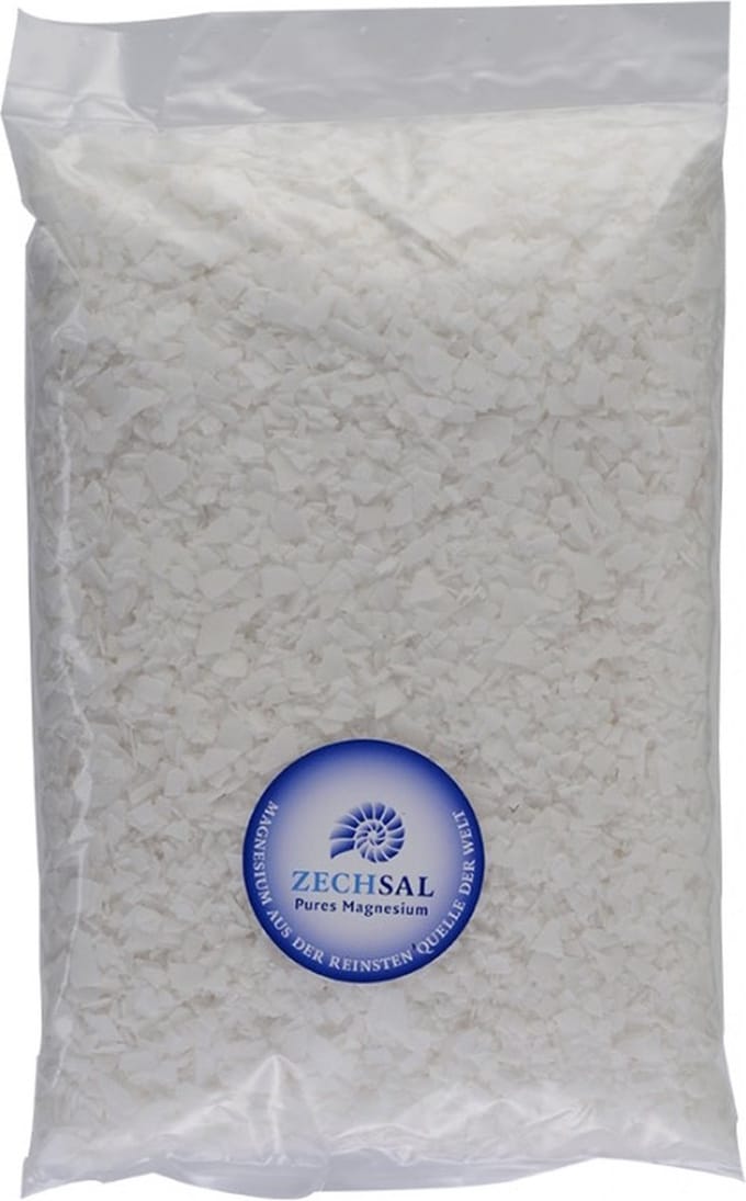 Zechsal Magnesium Bad Navulzak 4kg – Badkristallen – Ontspannend Bad met Magnesium