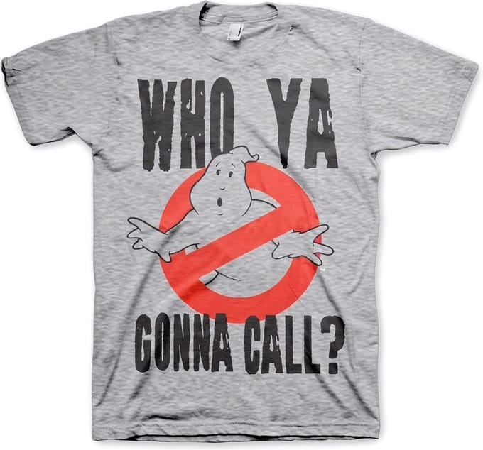 Ghostbusters Who Ya Gonna Call? T-shirt grijs gemêleerd
