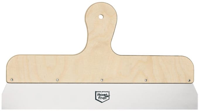 WESTEX gevelspatel roestvrij staal 400 mm met houten handgreep