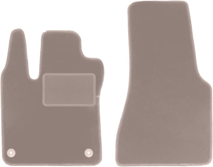 Beige veloursmatten voor: Smart Fortwo III hatchback (2014-2020)