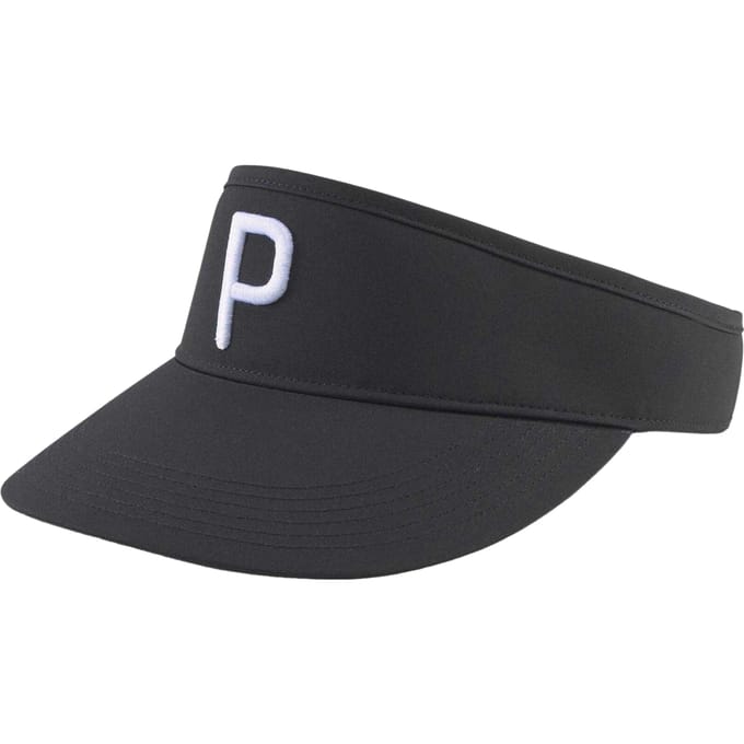 Puma Golfpet met geborduurd logo (Zwart/Wit)