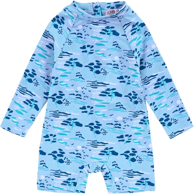 Louise Misha Bathing Jumpsuits Amrit Blue Pastoral Fields Taglia: 24M | Body per Neonato Outlet | kids | Blu