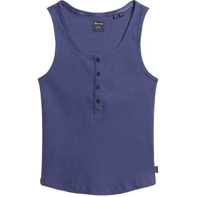 Superdry - Athletic Essentials hemdtopje met knopen - Dames - Vesten