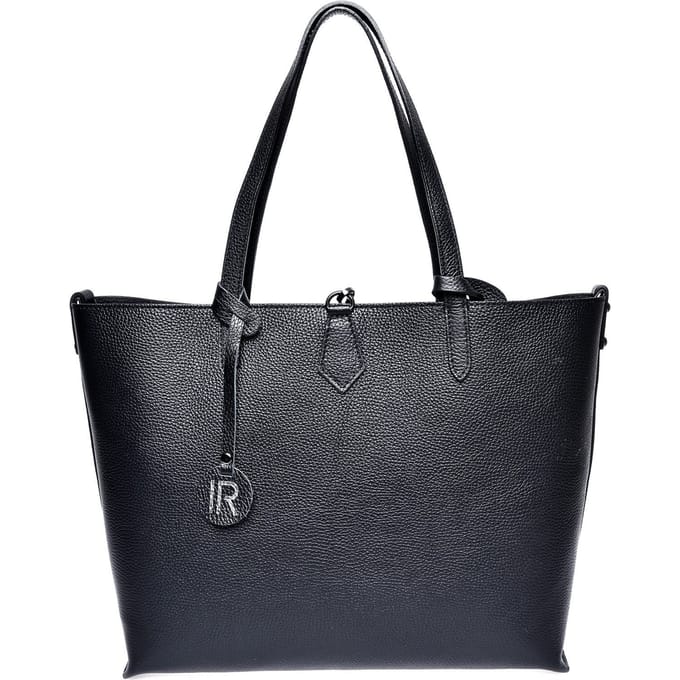 Isabella Rhea Zwart Rundleer Tas