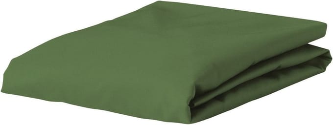 Essenza Premium Percale Hoeslaken Mosgroen - 80x200 cm