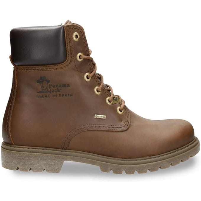 Panama Jack 03 GTX C1 Heren Bark Brown Waterdichte Leren Enkellaarsjes
