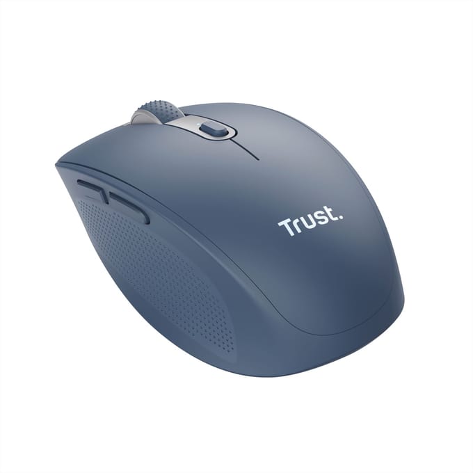Trust Ozaa Compact - Oplaadbare draadloze muis - USB & Bluetooth - Stil - Blauw