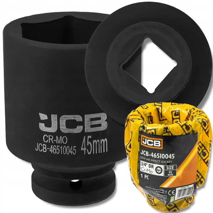 JCB Slagdoppen 3/4" Cr-In 6-kant 45mm
