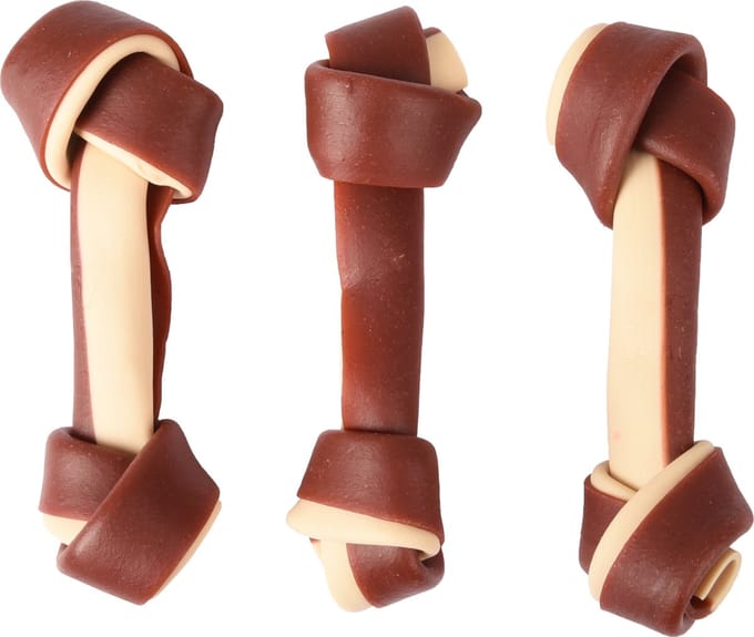 Flamingo Hondensnack Duetto Kip en Kaas Medium 3 stuks - 120 gr - 3 stuks x 11 cm