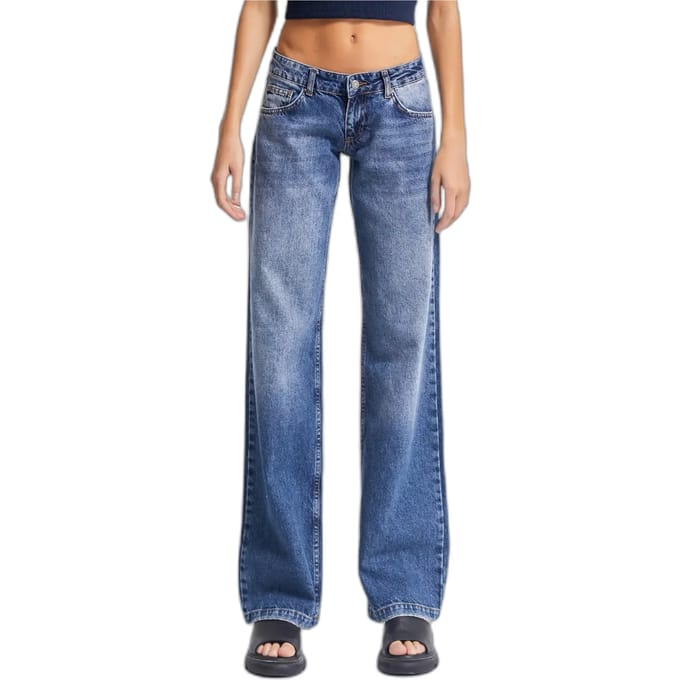 It's Basic - Straight Low Rise Jeans - Royal Blue