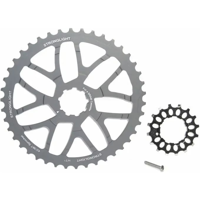 Stronglight Conversion Kit For Sram Kettingblad Zwart,Zilver 42/16t
