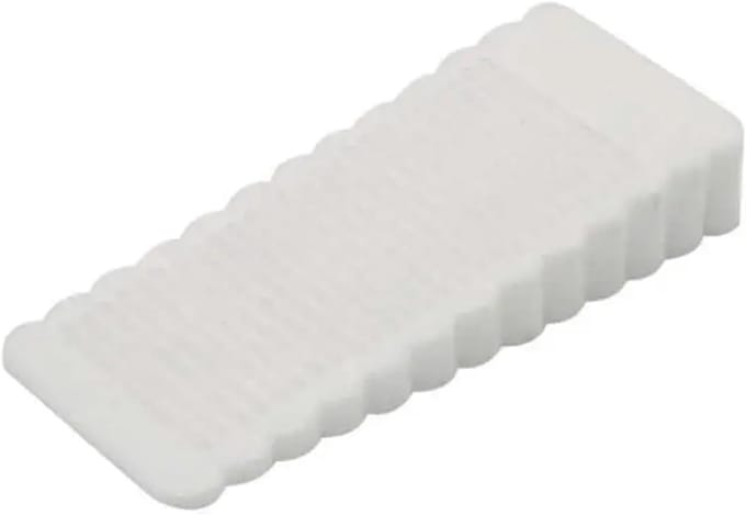 Deur Stopper - Deurhouder - Deur Open Houden - Antislip PU Rubber - 6.3 cm - Wit