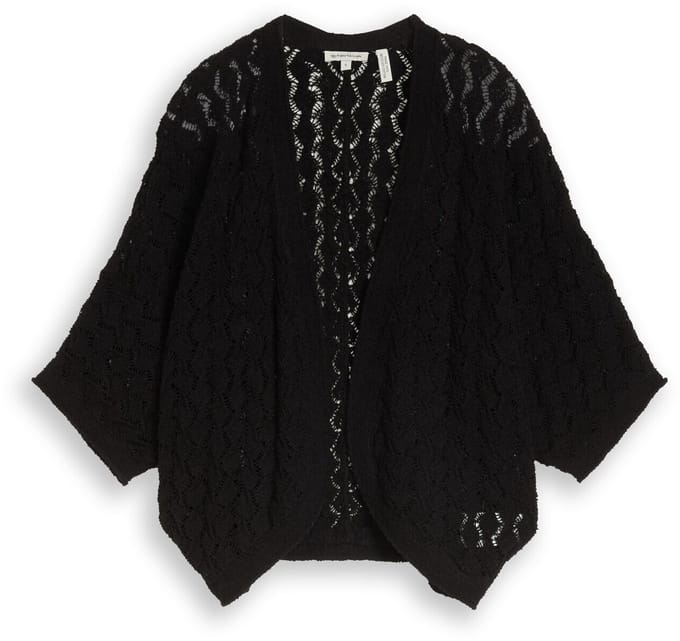 Tom Tailor - Oversized bolero-vest - Maat XXL - deep black