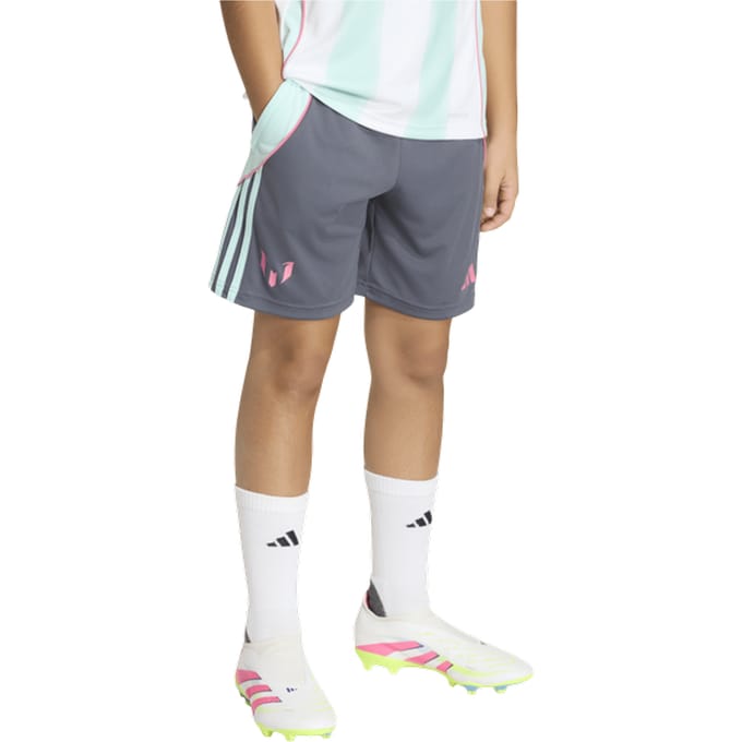 Adidas Messi Korte Broeken Kinder - Grijs - Maat 159 - 164 CM