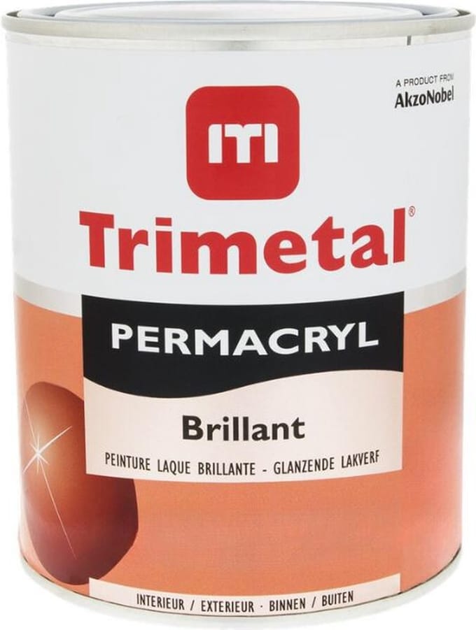 Trimetal Permacryl Brillant - 1 l - 12 m²/l