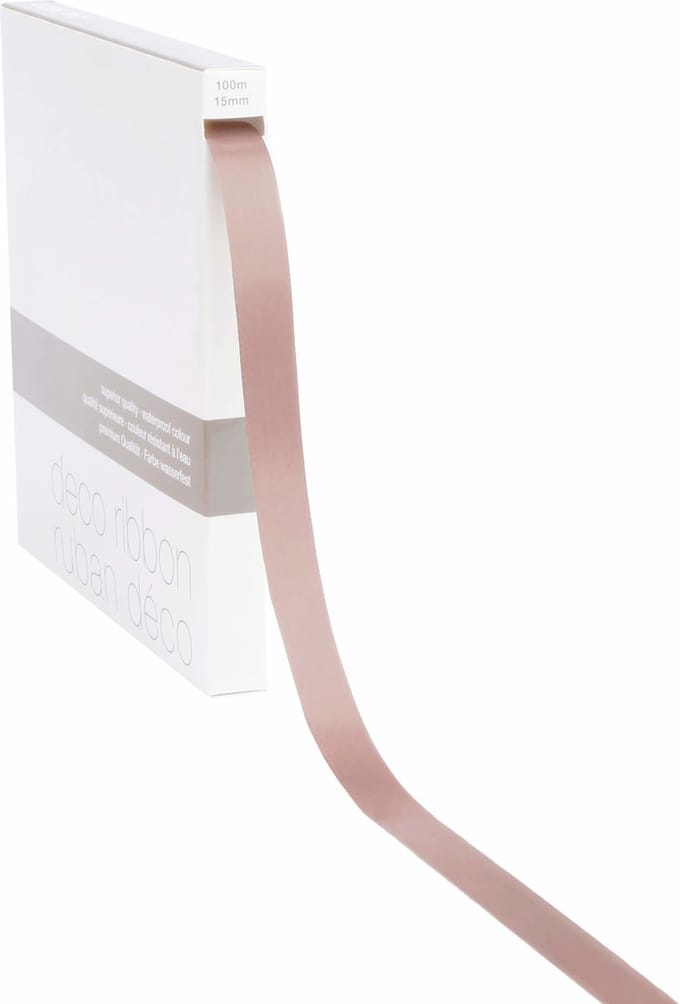 Lint satijn Oud Roze MEDIUM (15mm x 100m)