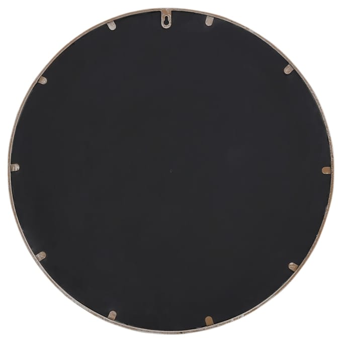 vidaXL - Tuinspiegel - rond - 60x4 - cm - ijzer - zandkleurig
