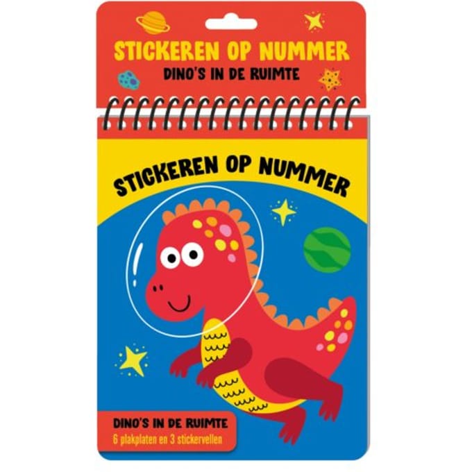 Stickeren Op Nummer - Dino's In De Ruimte - Interstat