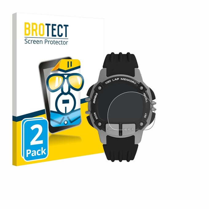 BROTECT - Screenprotector voor Timex Ironman TW5M63200 - Folie Beschermfolie transparant 2 Stuks