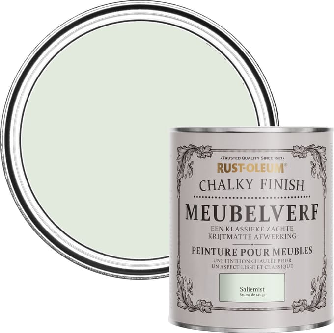 Rust-Oleum Groen Chalky Finish Meubelverf - Saliemist 750ml