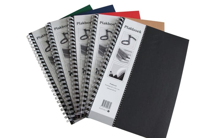 Plakboek papyrus 400x280mm 40 vel assorti | 5 stuks