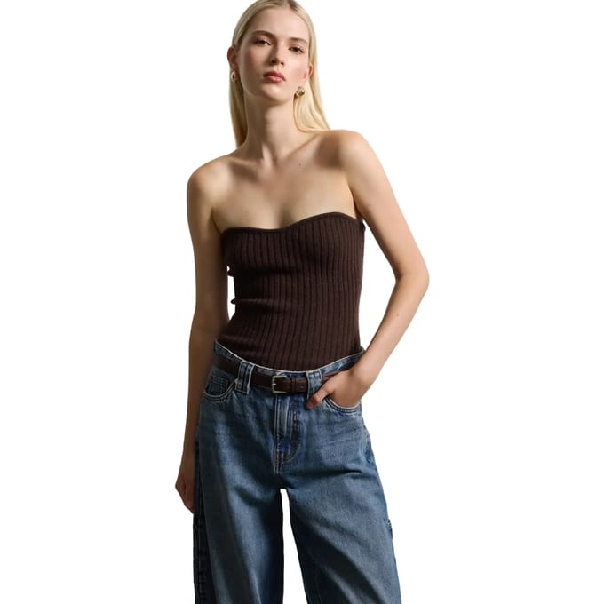 Stretch Wool Bustier Dames Stefanel