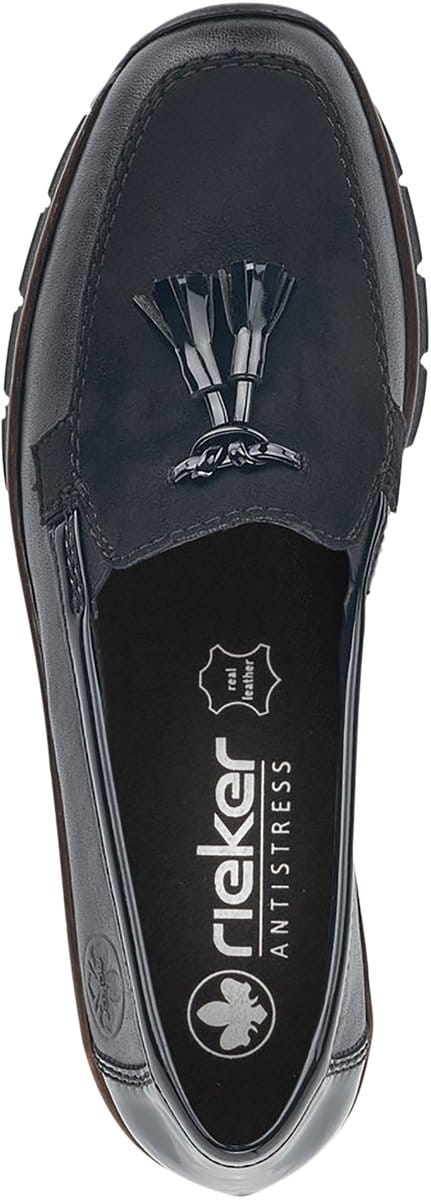 RIEKER 53771-00 Mocassin zwart maat 36