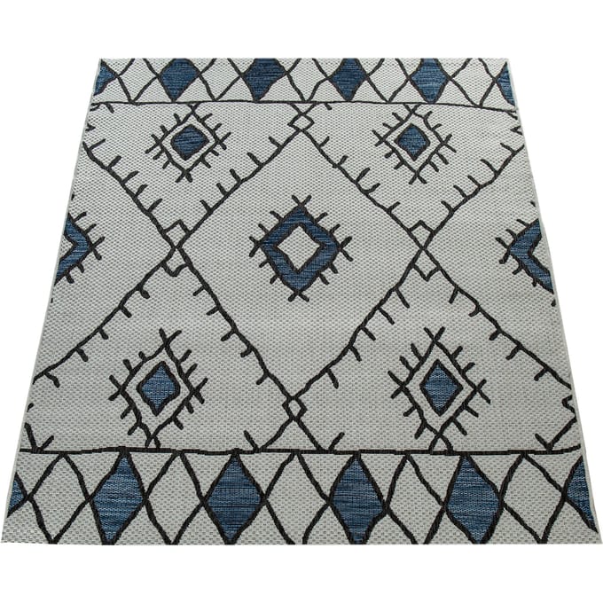 Binnen- en buitenkleed Ruby blauw 80x150 cm