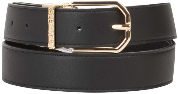 VALENTINO riem Double Belt W75 Nero / Oro zwart