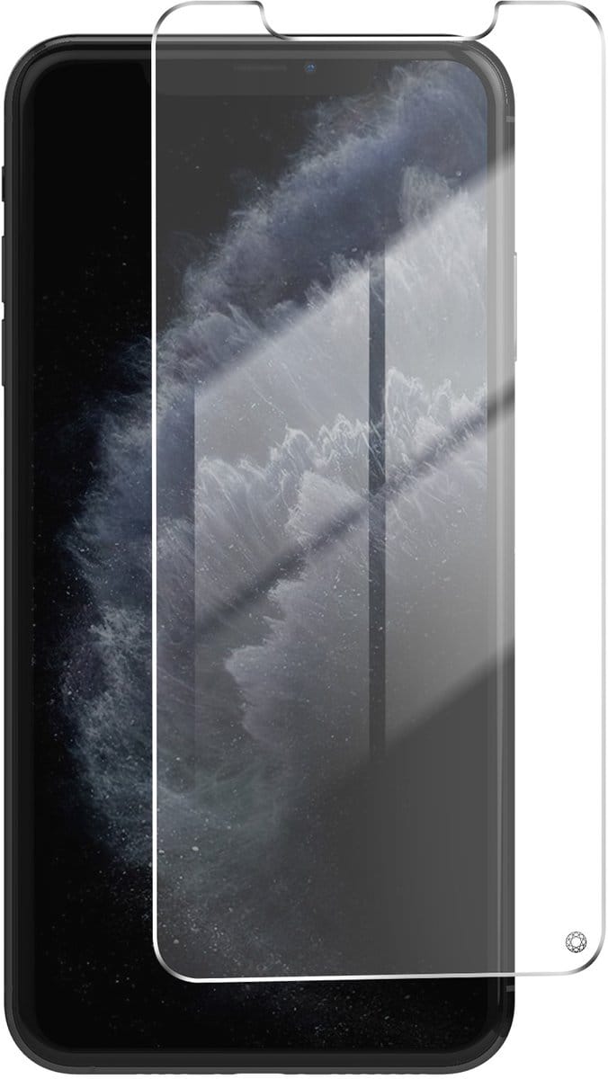 Force Case, Screenprotector geschikt voor iPhone XS Max / 11 Pro Max - Oleophobic, Transparant zwart