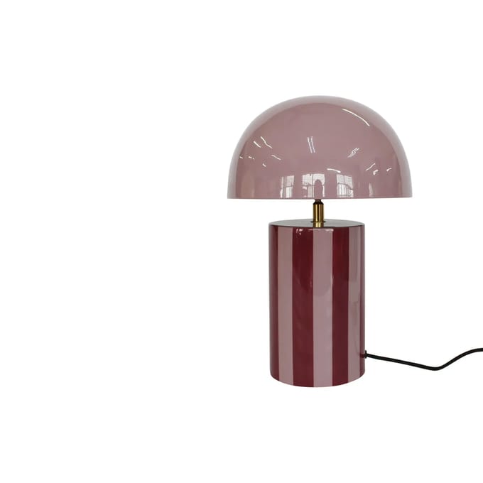 Leitmotiv Tafellamp Rayado - Paars - 25x25x34cm - Modern