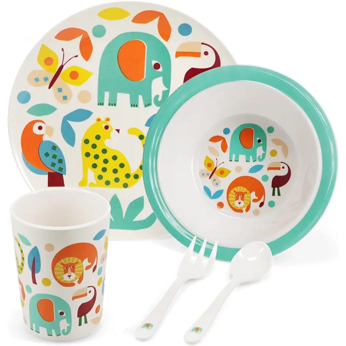 Kinderen melamine bord Rex London Wild Wonders (x5)