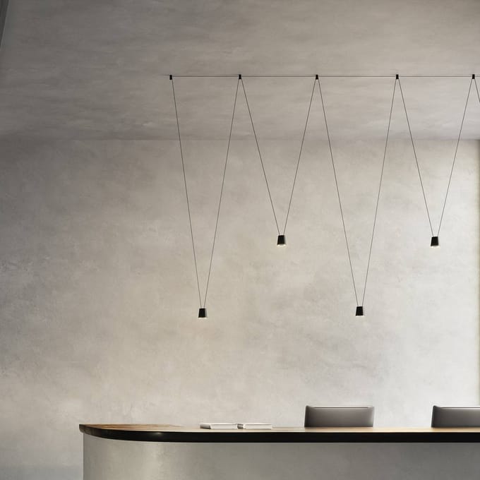 kdln LED design hanglamp Sling, 2.700 K, 1-lamp, zwart