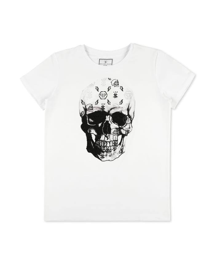 T-Shirt Ronde Hals Ss Skull