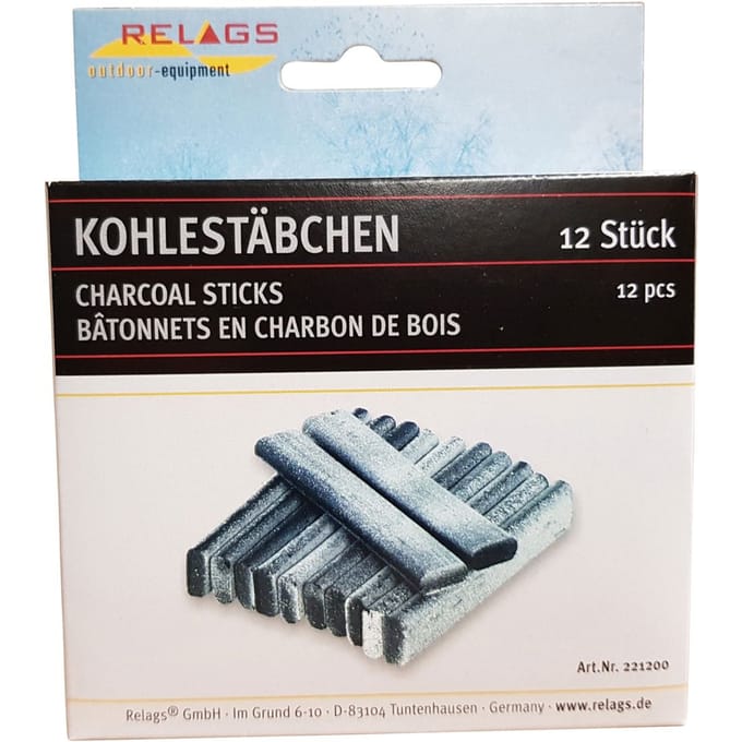 Relags houtskoolstaafjes tbv handwarmer