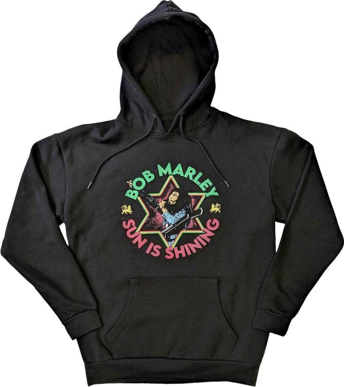 Bob Marley - Sun Is Shining Hoodie/trui - S - Zwart
