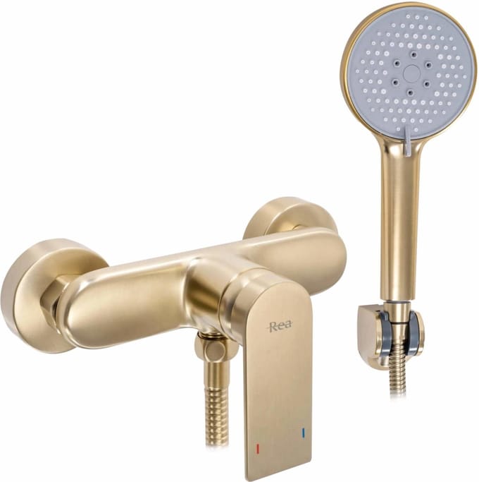 Rea Verso Regendouche Geborsteld Goud 6 Cm