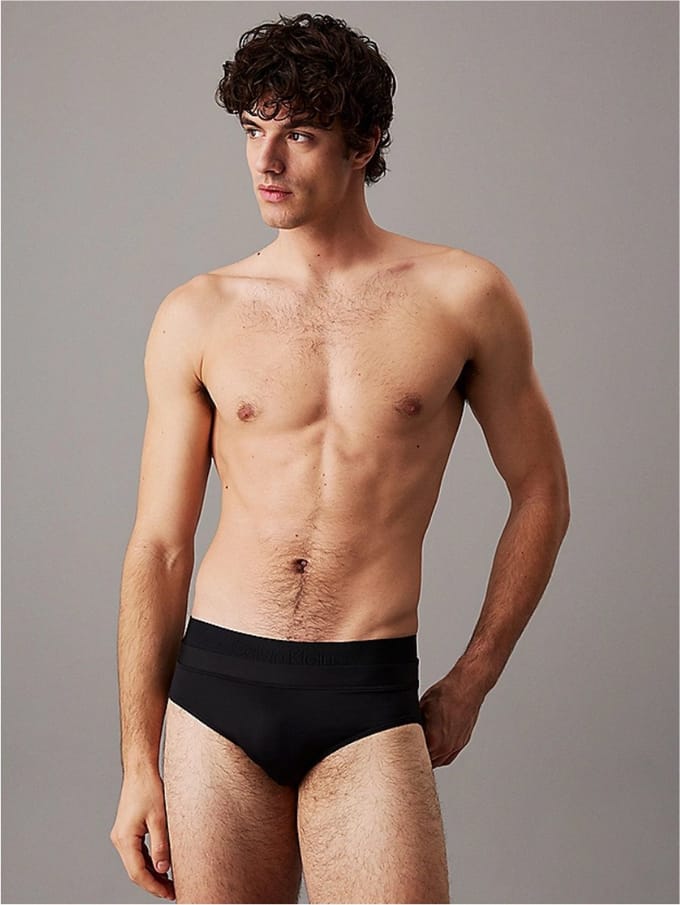 Calvin Klein Zwembroek dubbele Tailleband - Heren - Zwart - Maat L