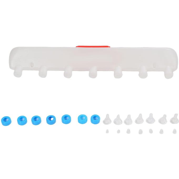 Abreuvoir pour porcelets Équipement d'élevage 7 tétines Confort amélioré Conception suspendue Tétine pour bétail white