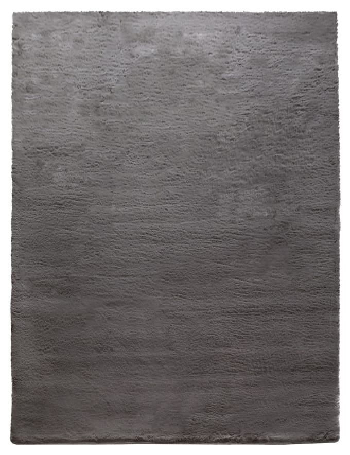 Vachtkleed Fluffy houtskool 60x90 cm