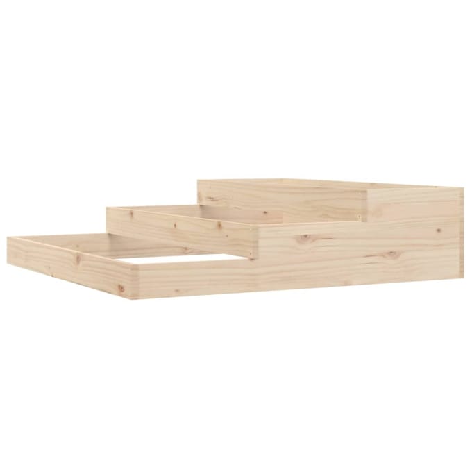 vidaXL - Plantenbak - 107x107x27 - cm - massief - grenenhout