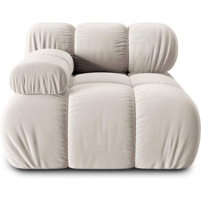Modulair-hoekelement Tropea links velvet | Milo Casa