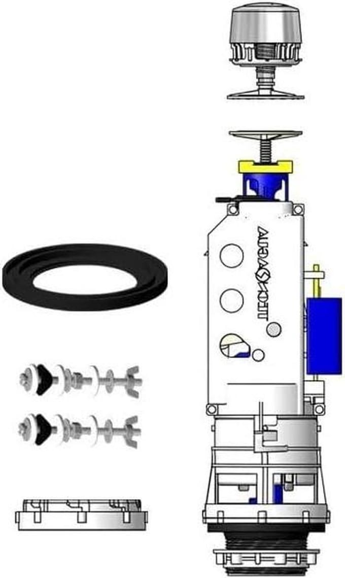 Toilet Mechanisme - Dubbele Spoeling - Water Besparen - Kabel Bediening - 32 cm - Universeel