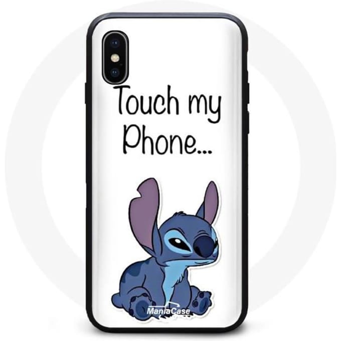 Coque - Stitch - IPhone XS Max - Souple - Noir - Mixte